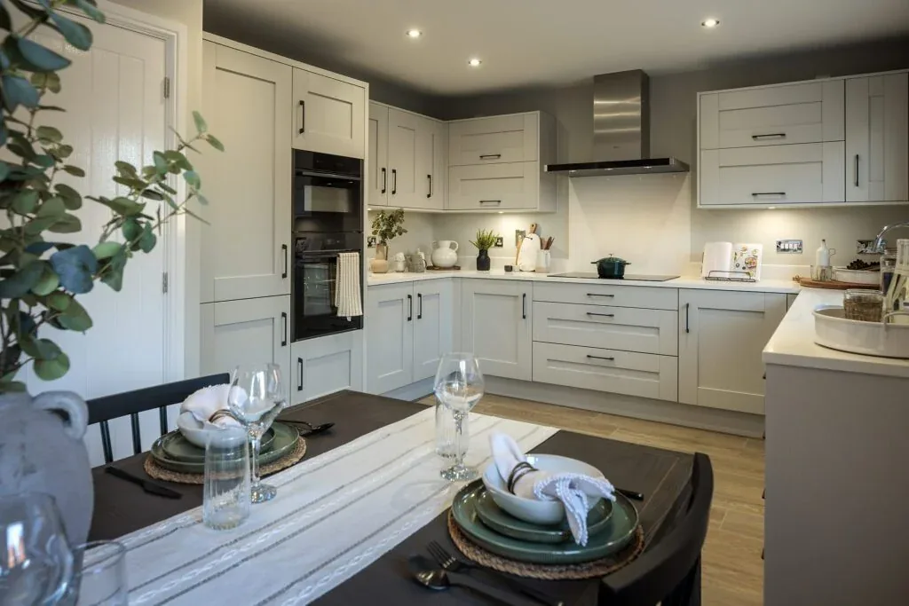 The kitchen of a new home by Strand Developments